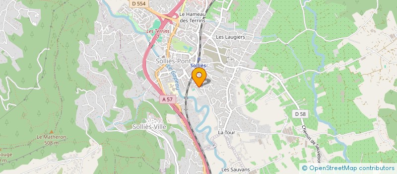 localisation de l'entreprise JORIS  SOLLIES-PONT