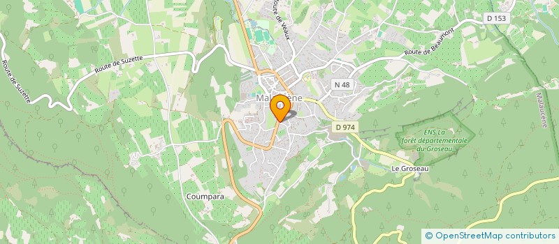 localisation de l'entreprise JORIS  MALAUCENE