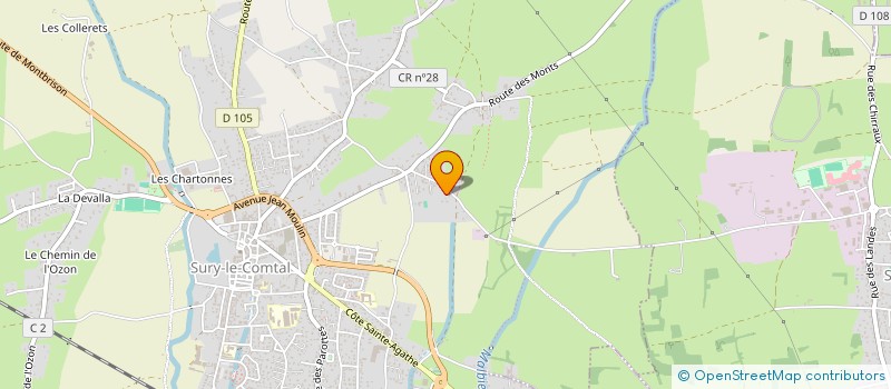 localisation de l'entreprise JORIS & CO  SURY-LE-COMTAL