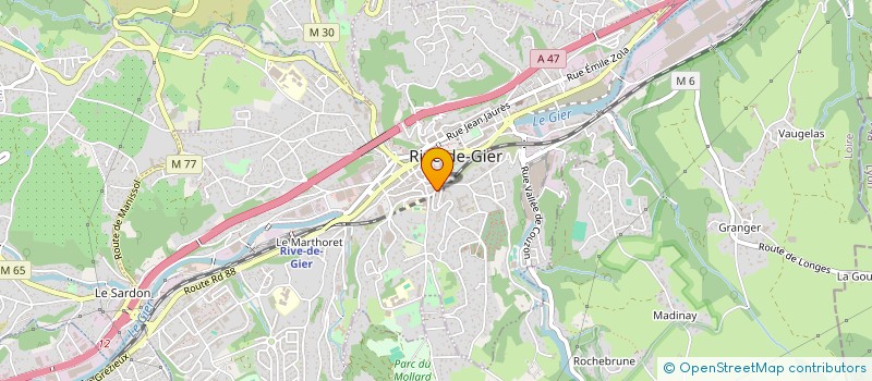 localisation de l'entreprise JORISELECTION  RIVE-DE-GIER