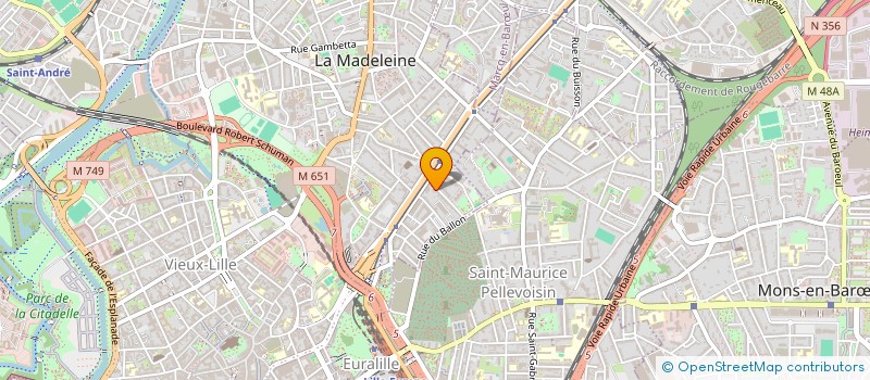 localisation de l'entreprise JORIUS à LA MADELEINE