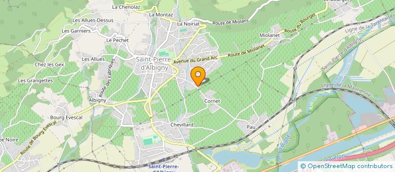 localisation de l'entreprise JORKA  SAINT-PIERRE-D'ALBIGNY