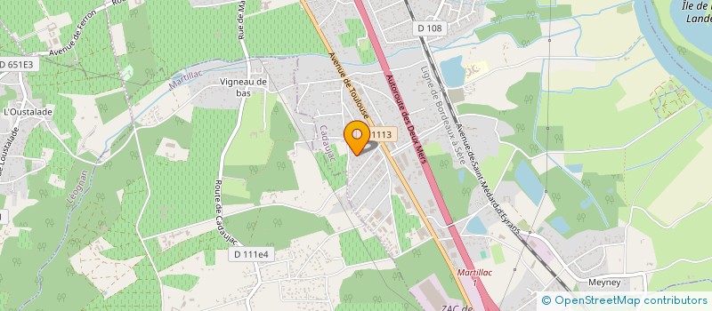 localisation de l'entreprise JORKYBALL SPORTS DETENTE  CADAUJAC