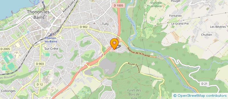 localisation de l'entreprise JORLEDIS à THONON-LES-BAINS