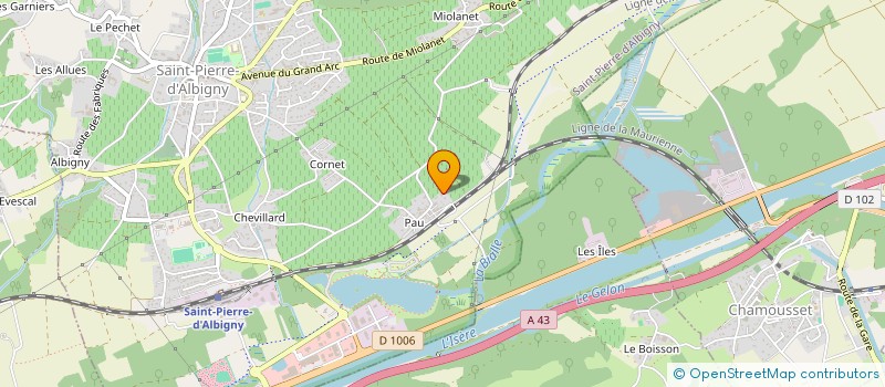 localisation de l'entreprise JORLINE  SAINT PIERRE D'ALBIGNY