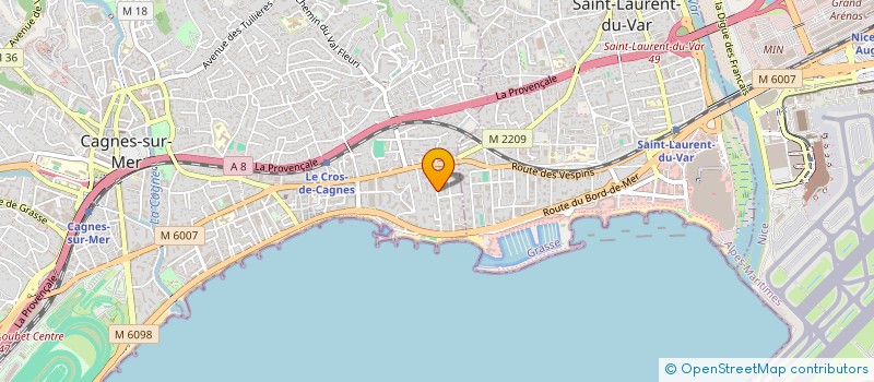 localisation de l'entreprise JORPIS à CAGNES-SUR-MER