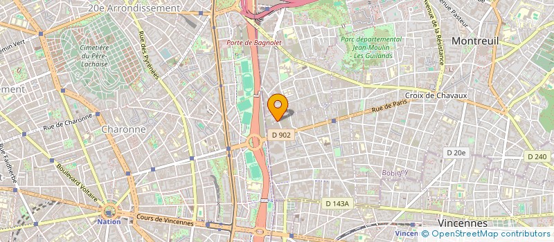localisation de l'entreprise JORVIN à MONTREUIL