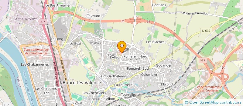 localisation de l'entreprise JORYLY  BOURG-LES-VALENCE