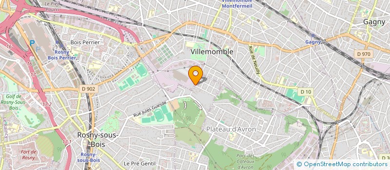 localisation de l'entreprise JORYMA à VILLEMOMBLE