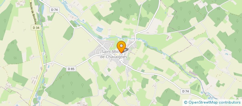 localisation de l'entreprise JOS AVI 53  SAINT-MICHEL-DE-CHAVAIGNES