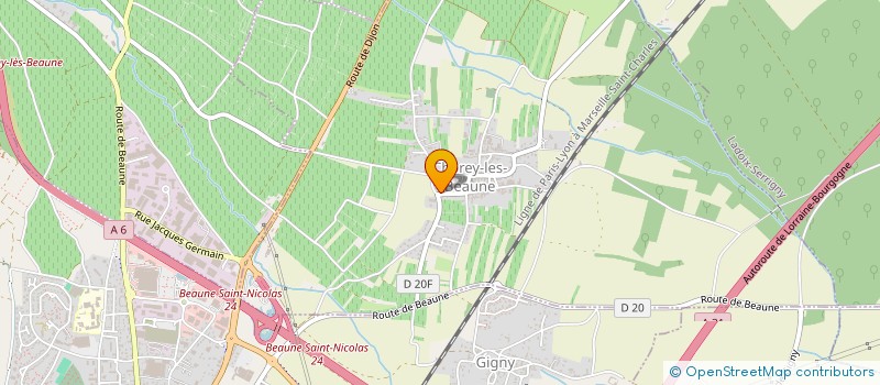 localisation de l'entreprise JOSCAR  CHOREY-LES-BEAUNE