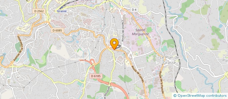 localisation de l'entreprise JOSE CAUVIN SA à GRASSE