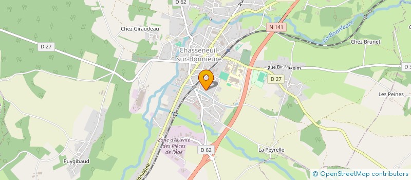 localisation de l'entreprise JOSE COUTURE PHINE à CHASSENEUIL-SUR-BONNIEURE