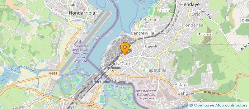 localisation de l'entreprise JOSE EXPORT  HENDAYE