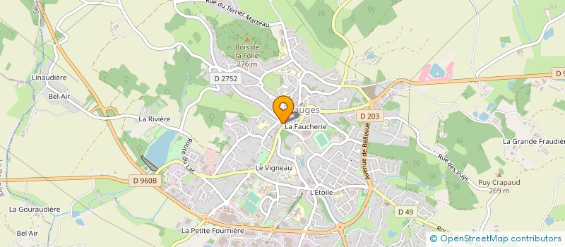 localisation de l'entreprise JOSE RENOVATION  POUZAUGES