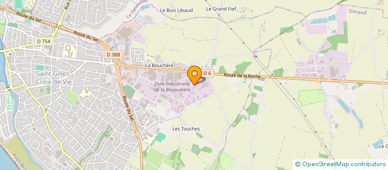 localisation de l'entreprise JOSEGY à SAINT-GILLES-CROIX-DE-VIE