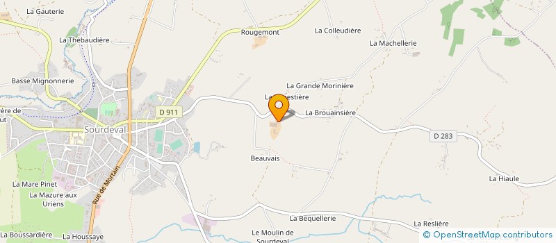 localisation de l'entreprise JOSEPH à SOURDEVAL