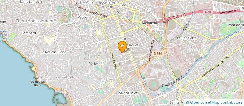 localisation de l'entreprise JOSEPH & ASSOCIES à MARSEILLE
