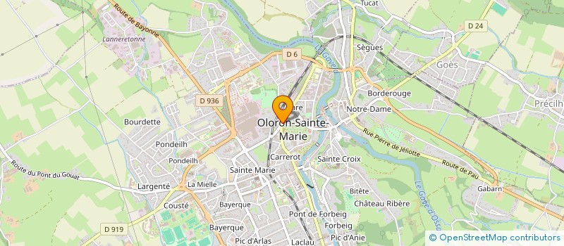 localisation de l'entreprise JOSEPH DE CAPSUS  OLORON-SAINTE-MARIE