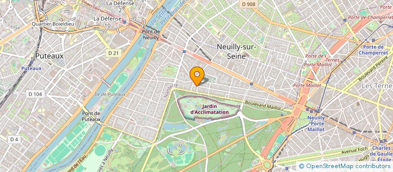 localisation de l'entreprise JOSEPH & DUPONT à NEUILLY-SUR-SEINE