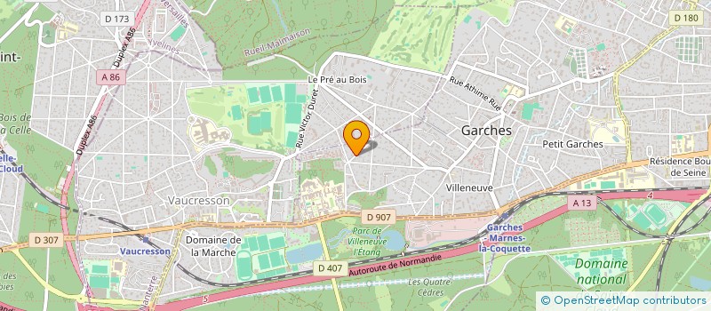 localisation de l'entreprise JOSEPH ECHAFAUDAGE à GARCHES