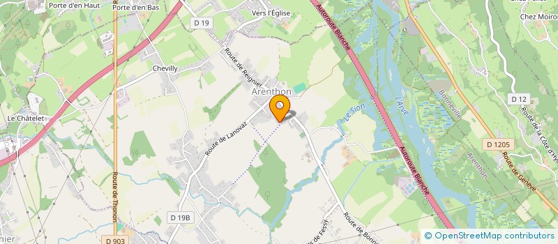 localisation de l'entreprise JOSEPH ET JACQUELINE CASSARO  ARENTHON