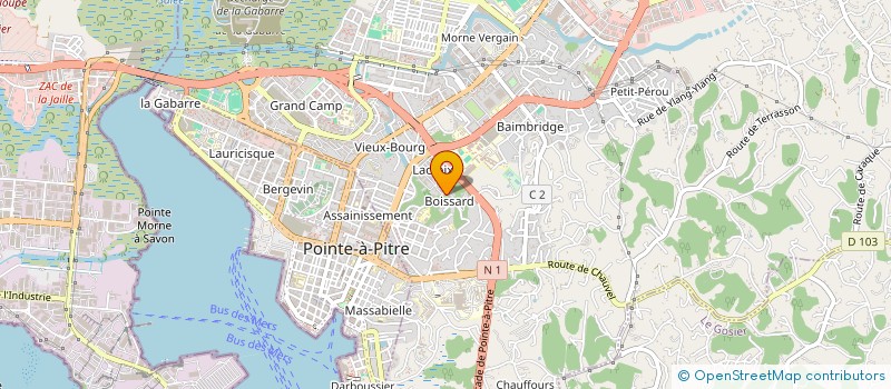 localisation de l'entreprise JOSEPH & GAZENARD  LES ABYMES