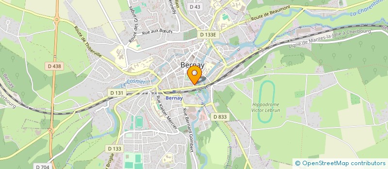 localisation de l'entreprise JOSEPH LALAGUE ET LEA ZURKINDEN, NOTAIRES ASSOCIES  BERNAY