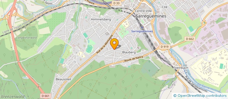 localisation de l'entreprise JOSEPH MEGA à SARREGUEMINES
