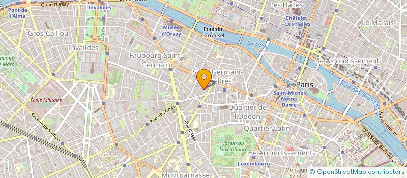 localisation de l'entreprise JOSEPH TAPIS à PARIS