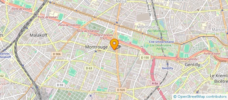 localisation de l'entreprise JOSEPH TRANSPORT  MONTROUGE