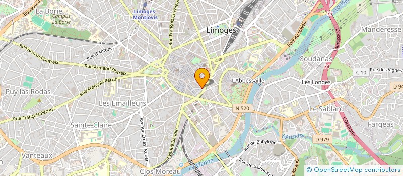 localisation de l'entreprise JOSEPHINE à LIMOGES