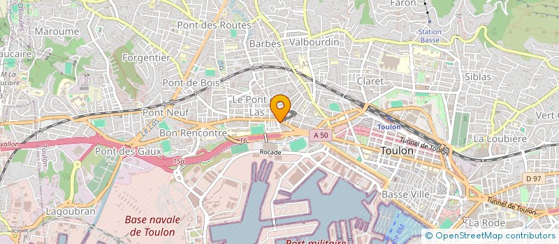 localisation de l'entreprise JOSEPHINE  TOULON