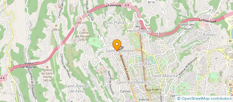 localisation de l'entreprise JOSEPHINE à NICE