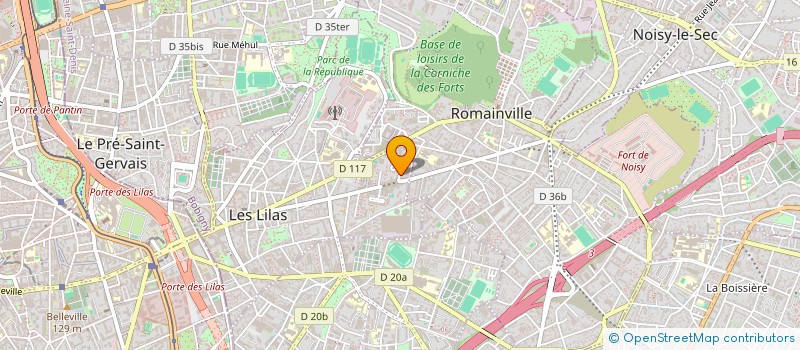 localisation de l'entreprise JOSEPHINE C à LES LILAS