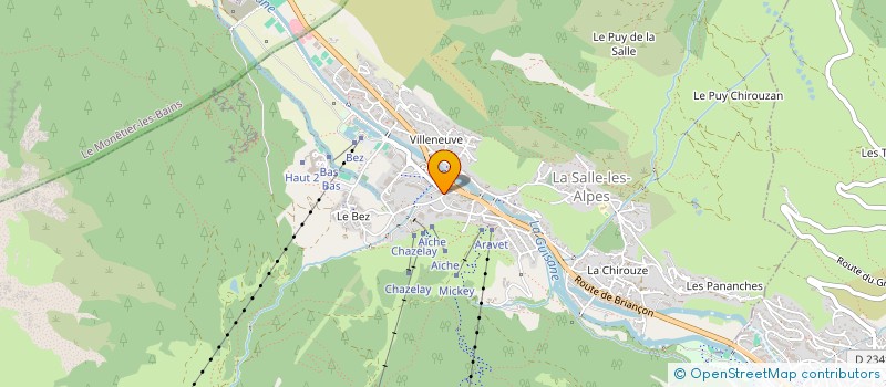 localisation de l'entreprise JOSEPHINE IMMOBILIER à LA SALLE-LES-ALPES