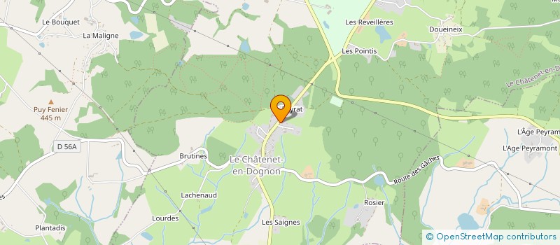 localisation de l'entreprise JOSEPHINE SILK COUTURE  LE CHATENET-EN-DOGNON