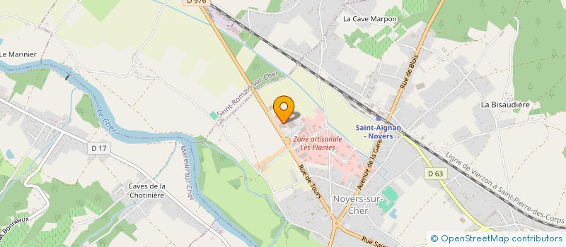 localisation de l'entreprise JOSETHAL à NOYERS-SUR-CHER