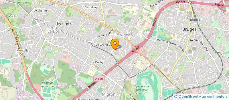 localisation de l'entreprise JOSETRANS à EYSINES
