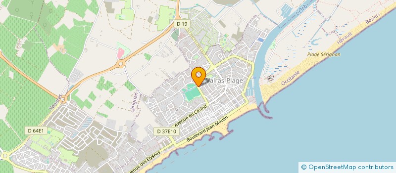 localisation de l'entreprise JOSETTE GIRARDO  VALRAS-PLAGE