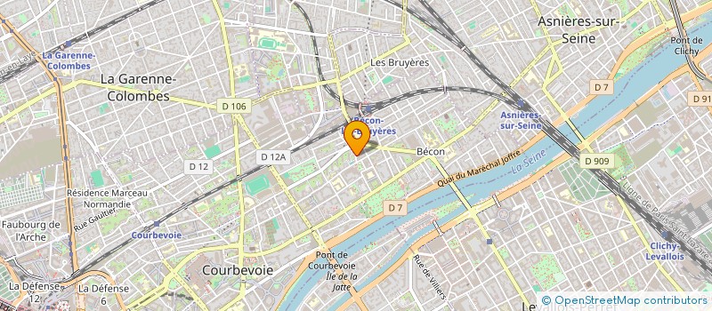 localisation de l'entreprise JOSETTE ROUSSELET ET YVONNE FEROUX à COURBEVOIE
