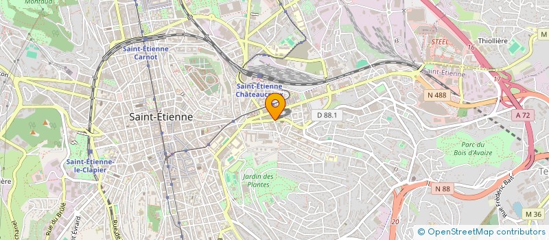 localisation de l'entreprise JOSFER à SAINT-ETIENNE