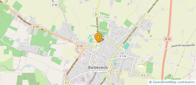 localisation de l'entreprise JOSHEO à BARBEZIEUX-SAINT-HILAIRE
