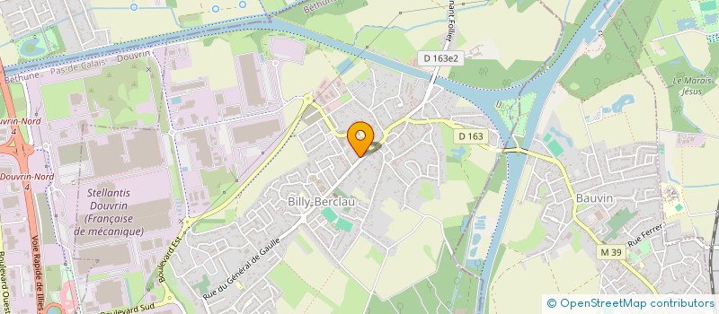 localisation de l'entreprise JOSIE EN FLEURS  BILLY-BERCLAU