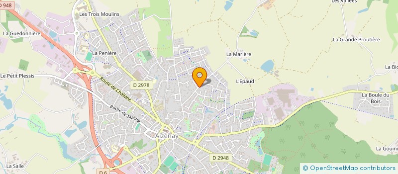 localisation de l'entreprise JOSLAIN CHARPENTE MENUISERIE à AIZENAY