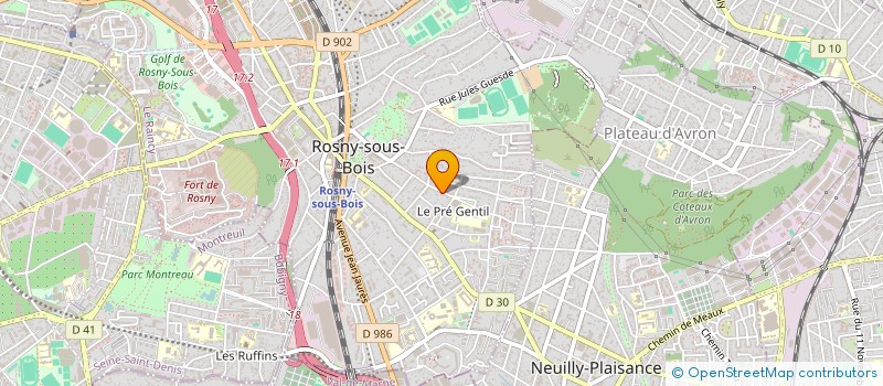 localisation de l'entreprise JOSMAN MS & BORDELAIS à ROSNY-SOUS-BOIS