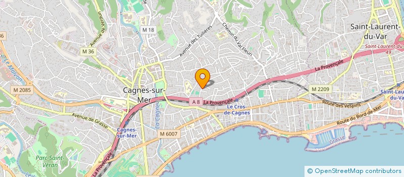 localisation de l'entreprise JOSMAR à CAGNES-SUR-MER
