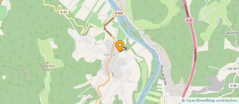 localisation de l'entreprise JOSNA  LANZAC