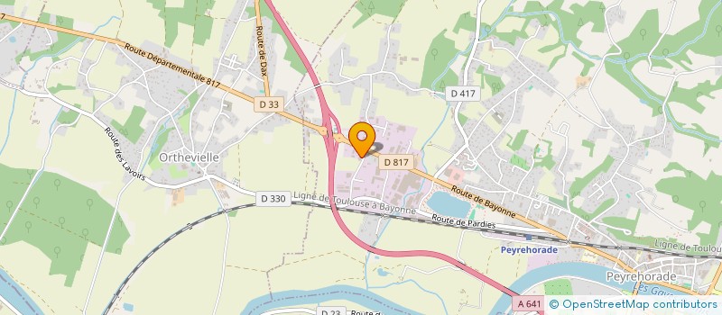 localisation de l'entreprise JOSNARD  PEYREHORADE