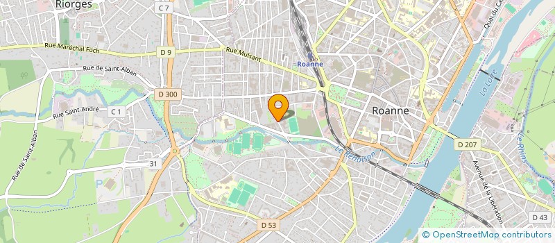 localisation de l'entreprise JOSPIAN  ROANNE